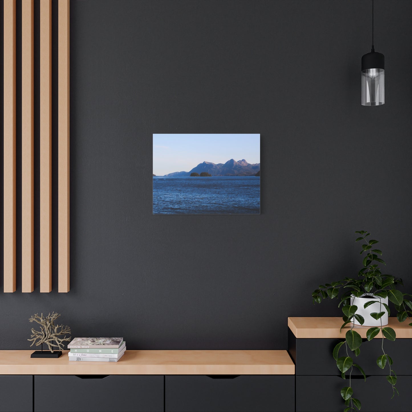 Canvas Print - Where the Mountains Meet the Ocean Photo