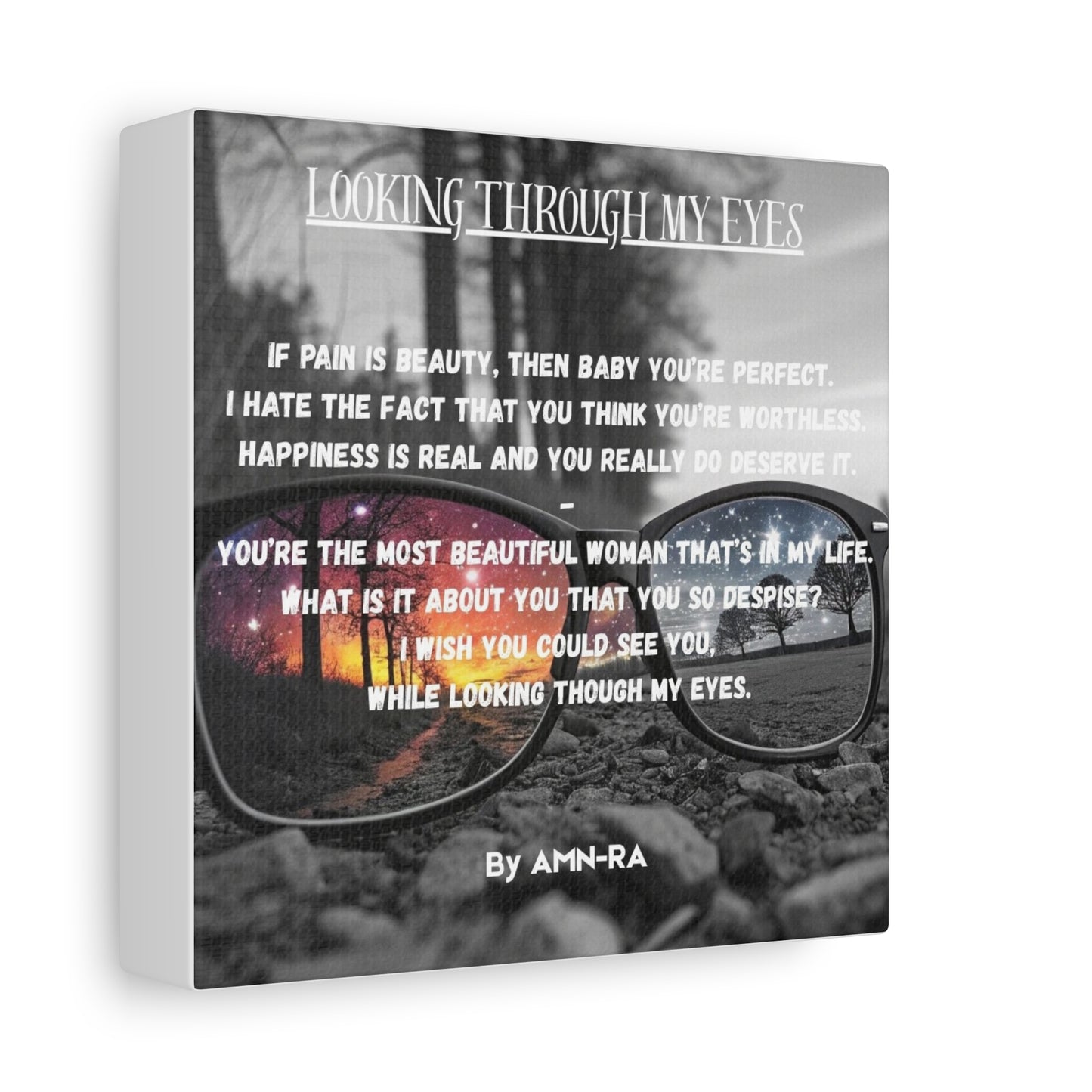 Canvas Poster - Full Color "Looking Through My Eyes" by AMN_RA