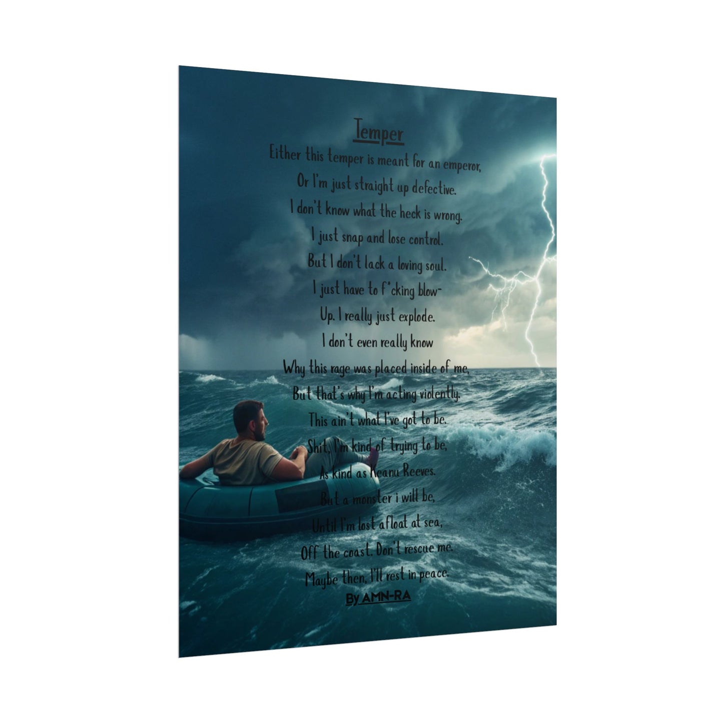 Print Poster - Temper - By AMN-RA