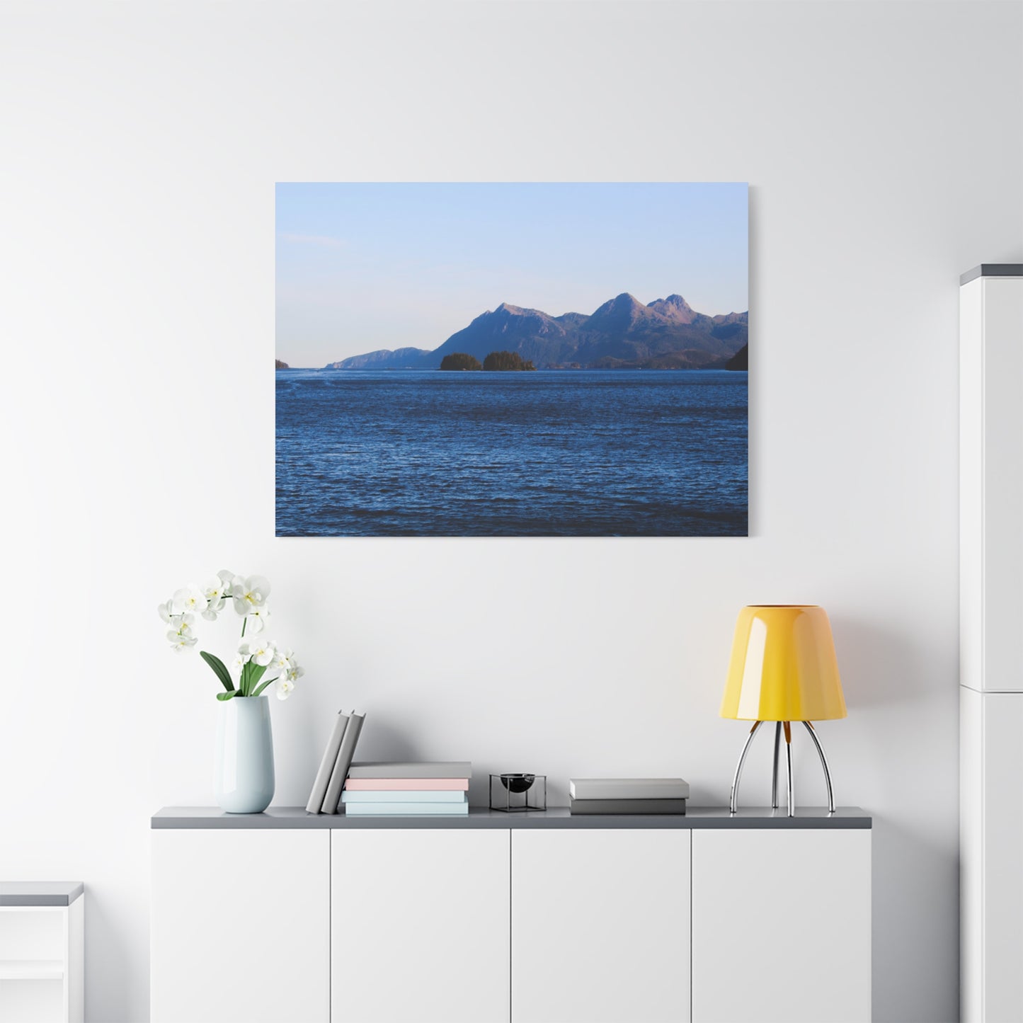Canvas Print - Where the Mountains Meet the Ocean Photo