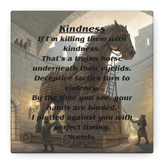 Canvas Print - 'Kindness' Poem by AMN-RA