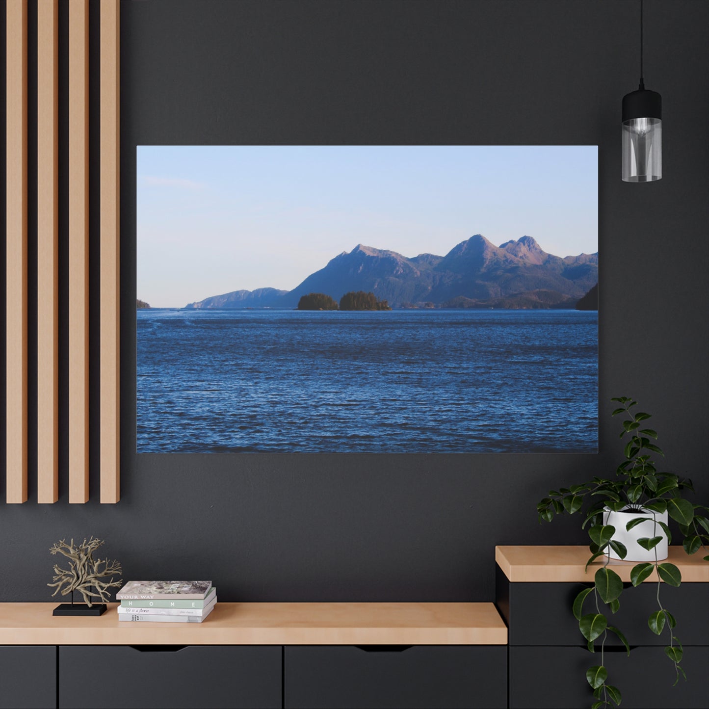 Canvas Print - Where the Mountains Meet the Ocean Photo