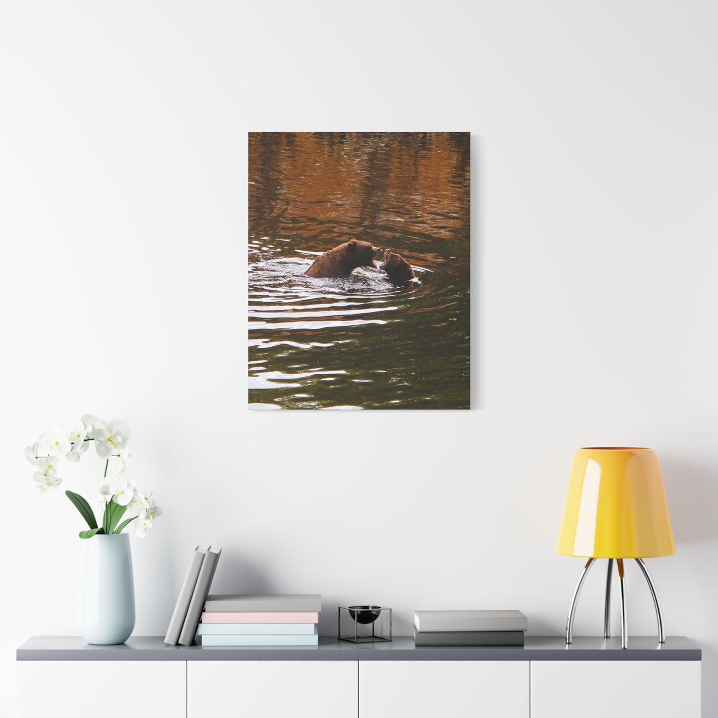 Canvas Print - Talking Bears Photograph