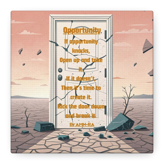 Canvas Print Poetry - Opportunity - By AMN-RA