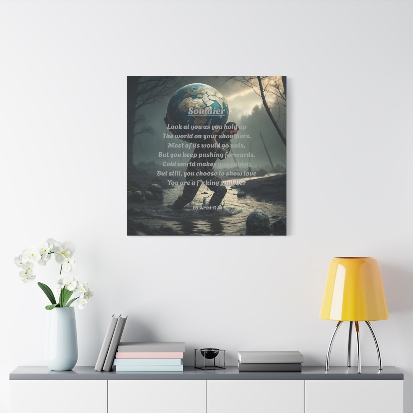 Canvas Print Poetry - Souldier - By AMN-RA