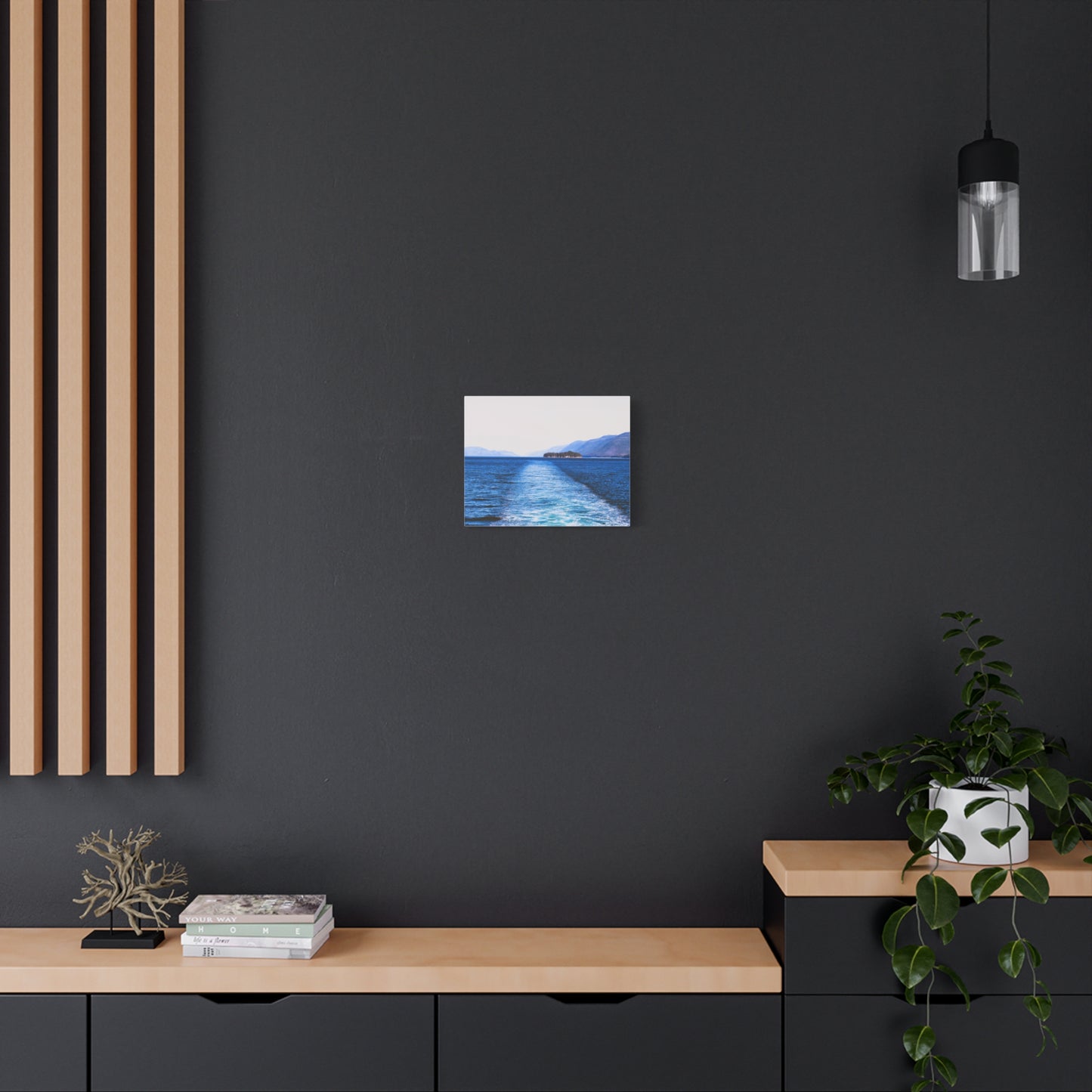 Canvas Print - Wake in Water Photo