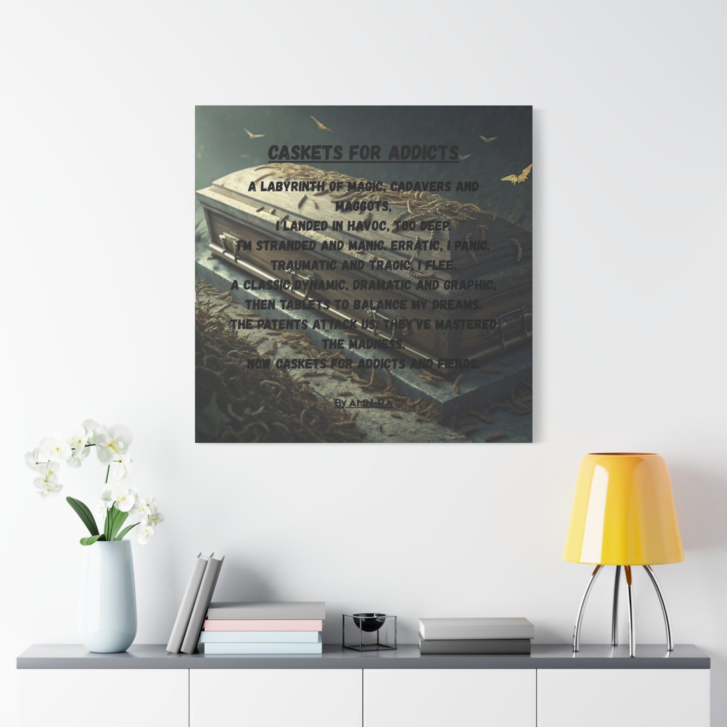 Canvas Print - Caskets for Addicts - By AMN-RA