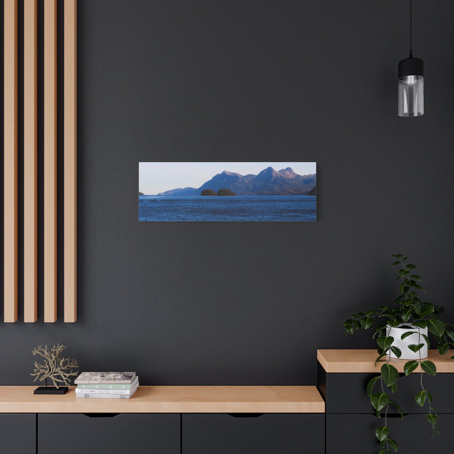 Canvas Print - Where the Mountains Meet the Ocean Photo