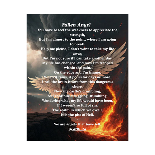 Print Poster - Fallen Angel - By AMN-RA