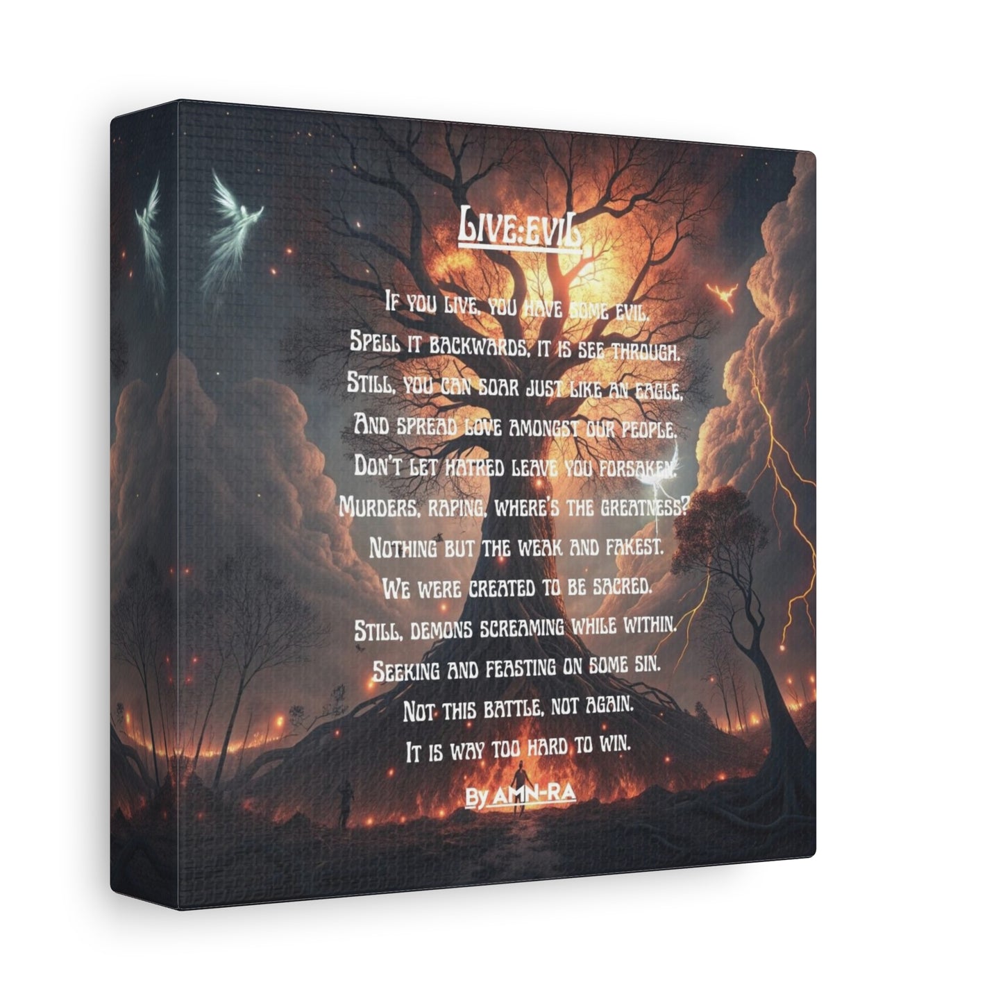 Canvas Print - Live:eviL - By AMN-RA