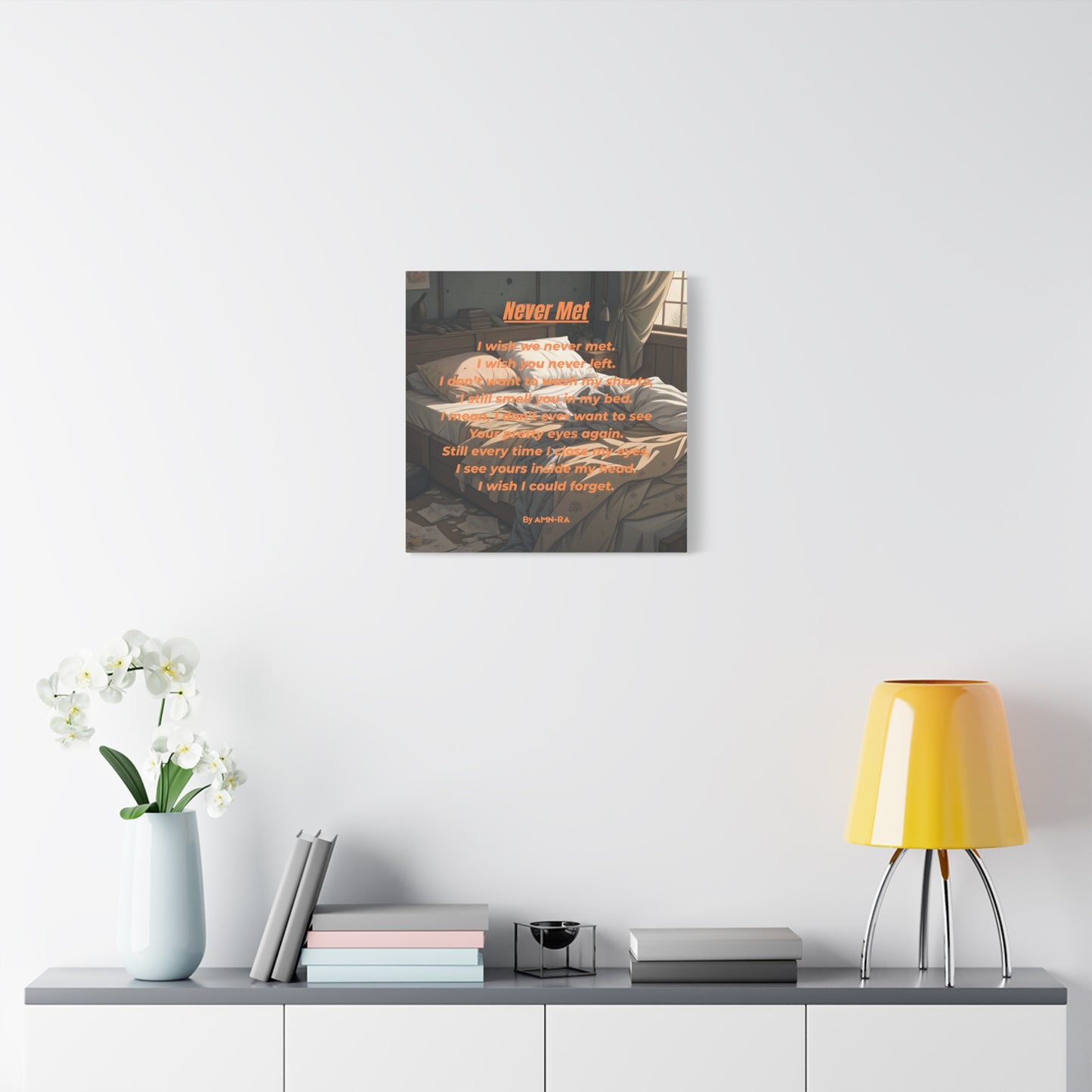 Canvas Poster - Full Color "Never Met" by AMN_RA