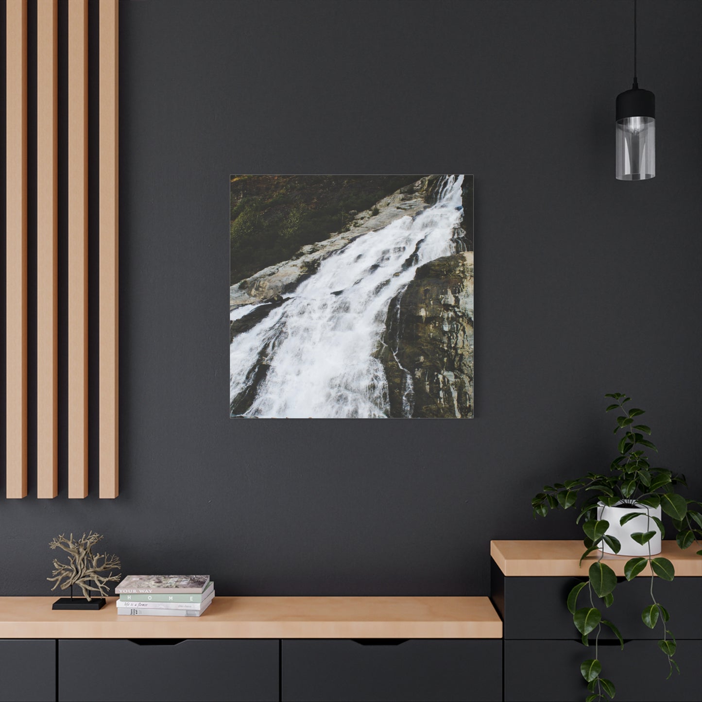 Canvas Print - Mighty Waterfall Photo