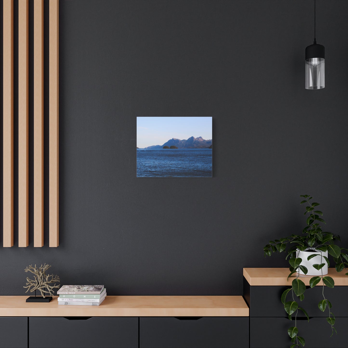 Canvas Print - Where the Mountains Meet the Ocean Photo