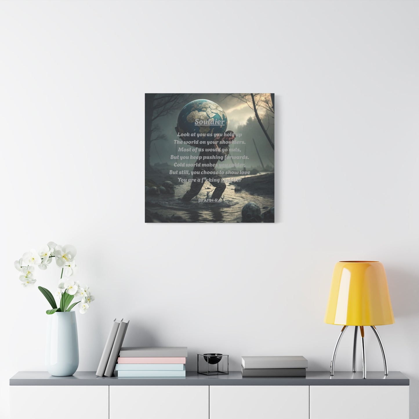 Canvas Print Poetry - Souldier - By AMN-RA