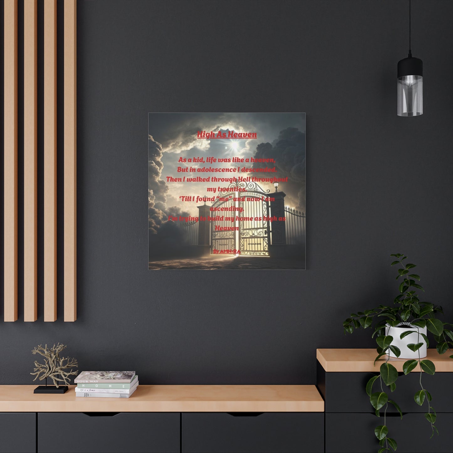 Canvas Print Poetry - High As Heaven - By AMN-RA