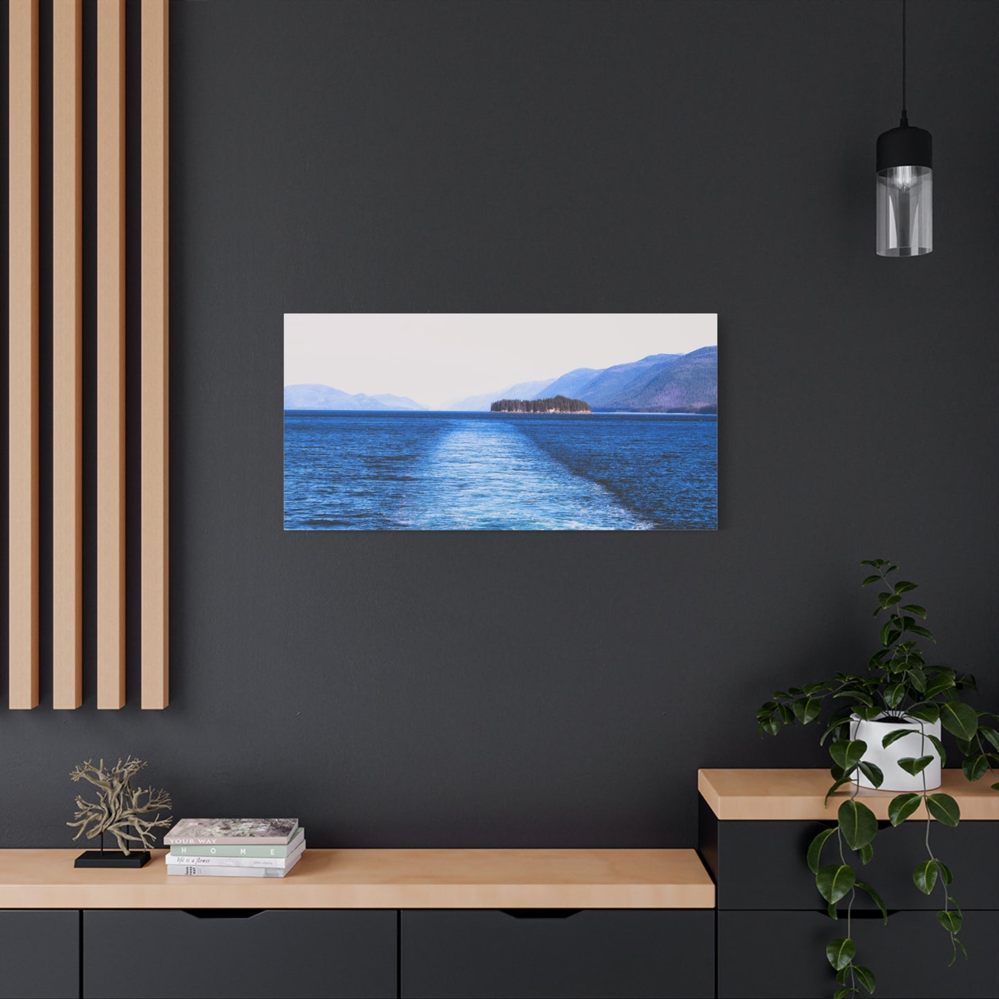 Canvas Print - Wake in Water Photo