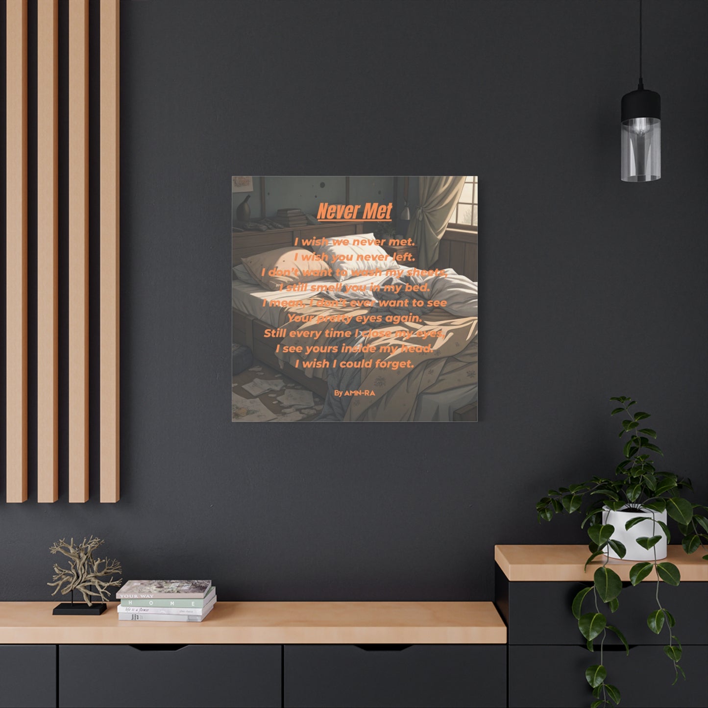 Canvas Poster - Full Color "Never Met" by AMN_RA