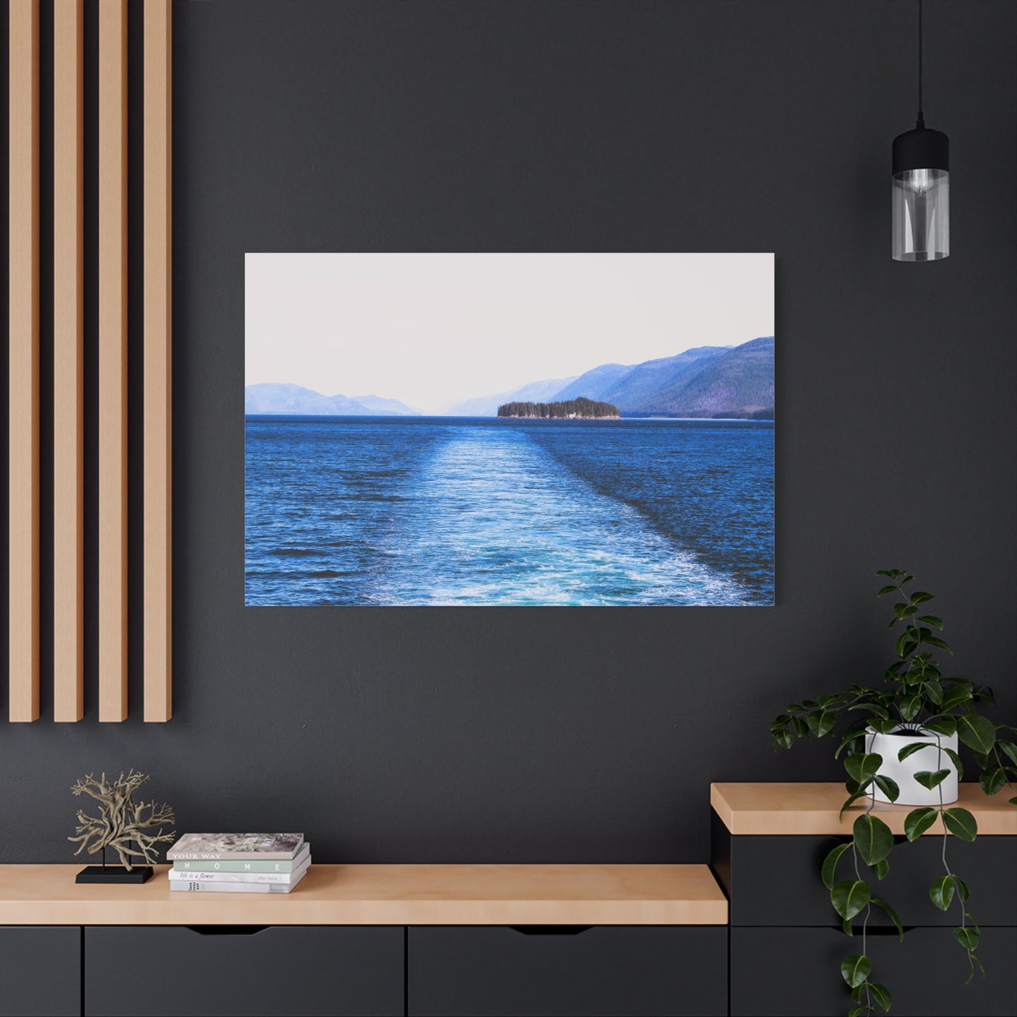 Canvas Print - Wake in Water Photo