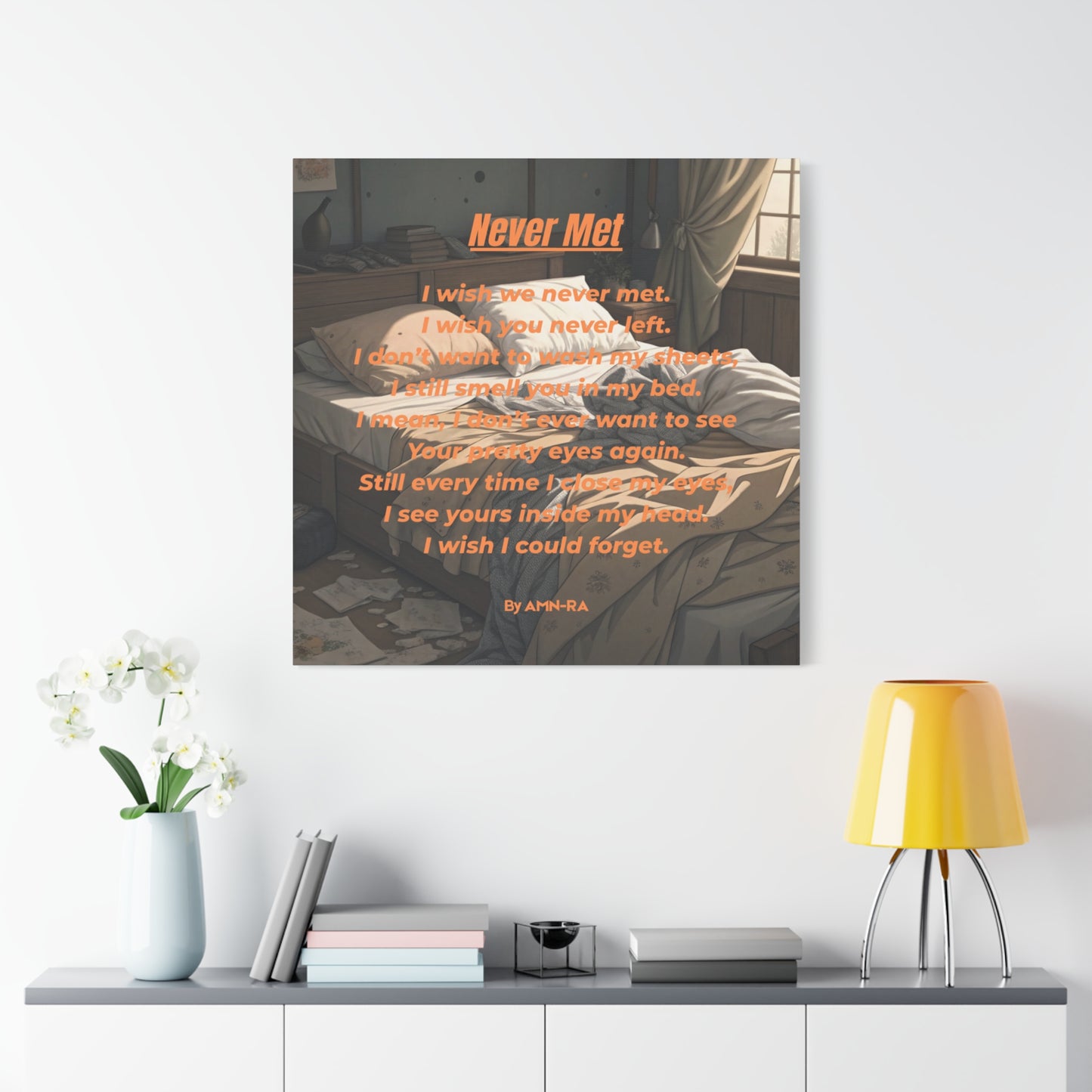 Canvas Poster - Full Color "Never Met" by AMN_RA