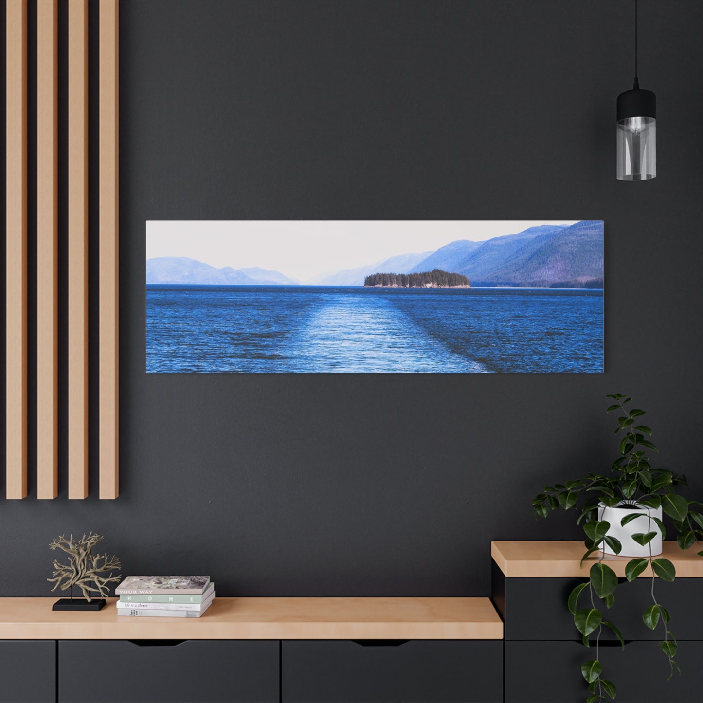 Canvas Print - Wake in Water Photo