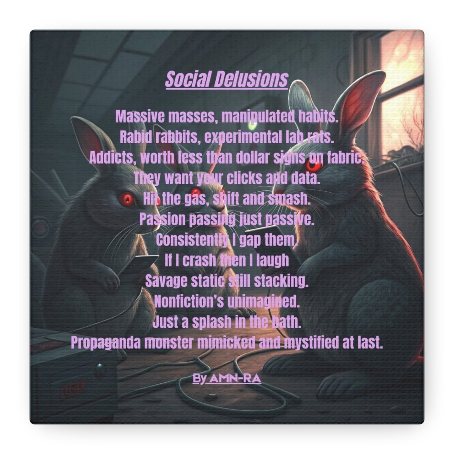 Canvas Print - Social Delusions - By AMN-RA