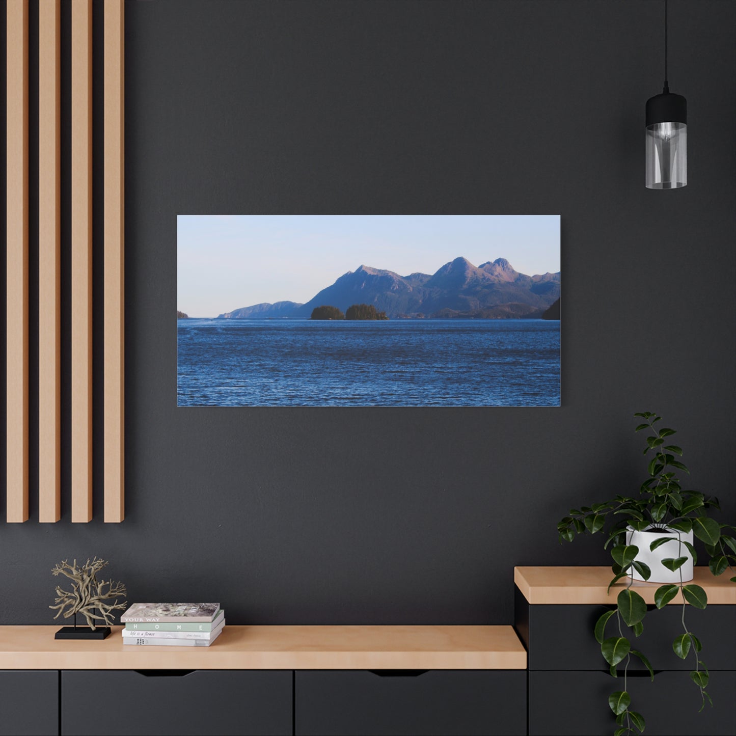 Canvas Print - Where the Mountains Meet the Ocean Photo
