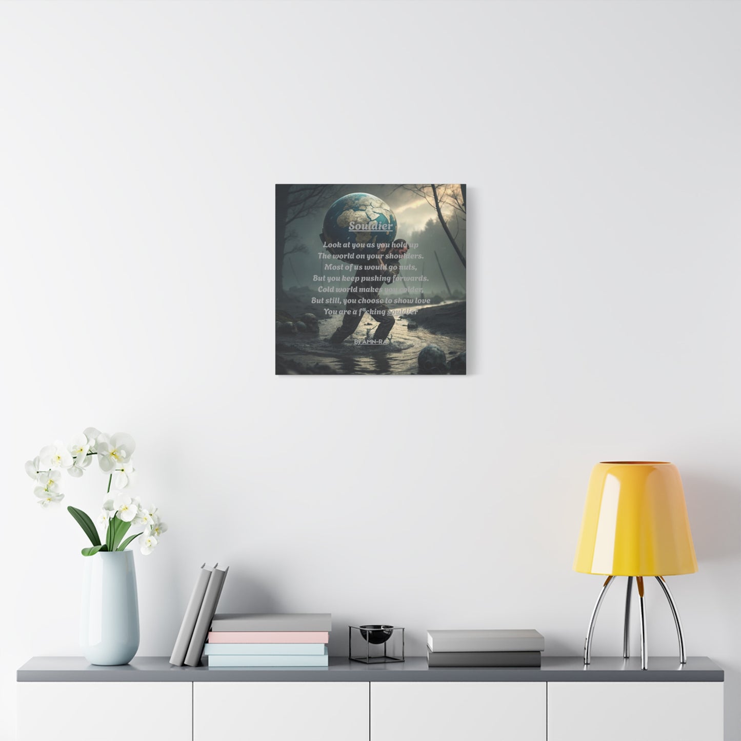 Canvas Print Poetry - Souldier - By AMN-RA