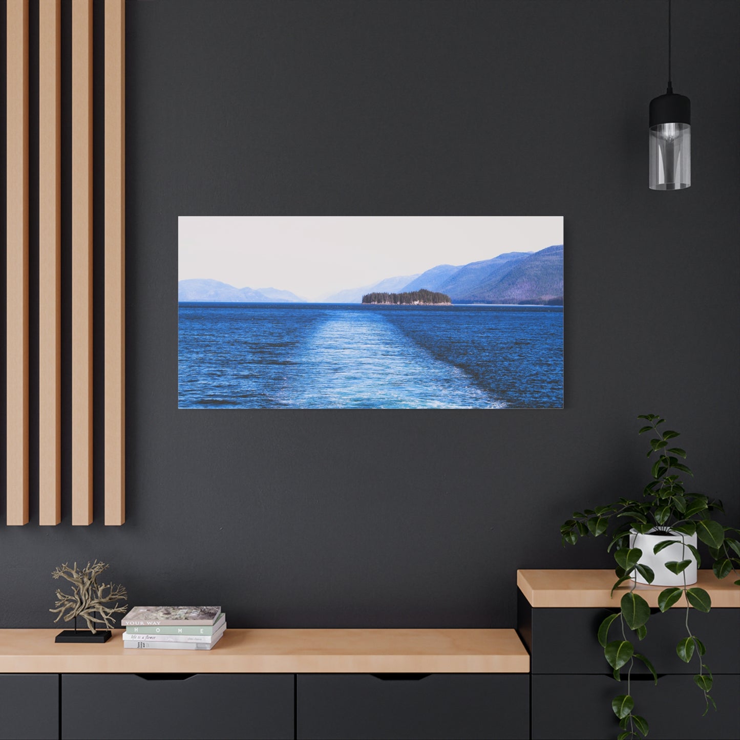 Canvas Print - Wake in Water Photo