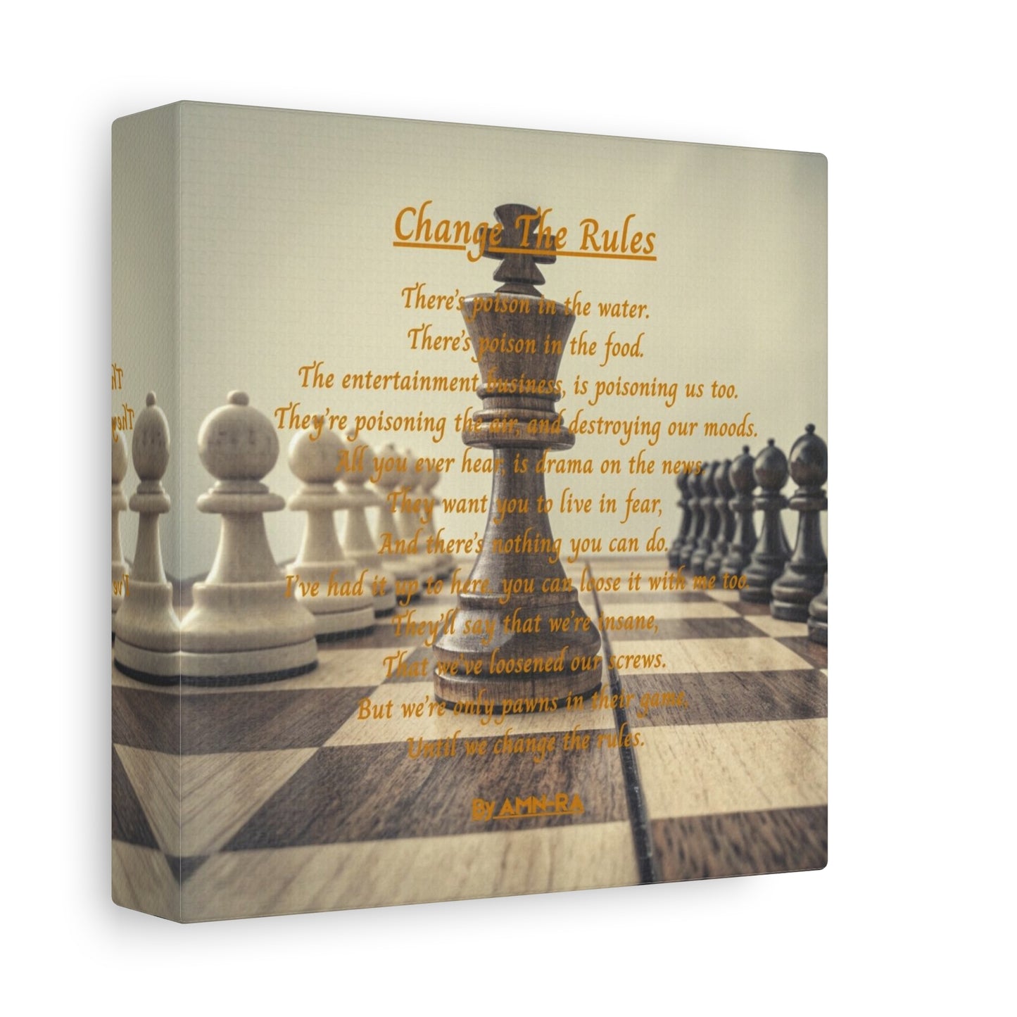 Canvas Print - Change The Rules - By AMN-RA