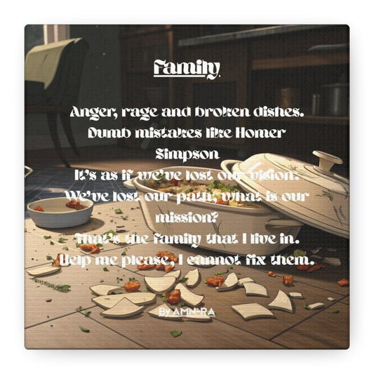 Canvas Print: Family Poem by AMN-RA