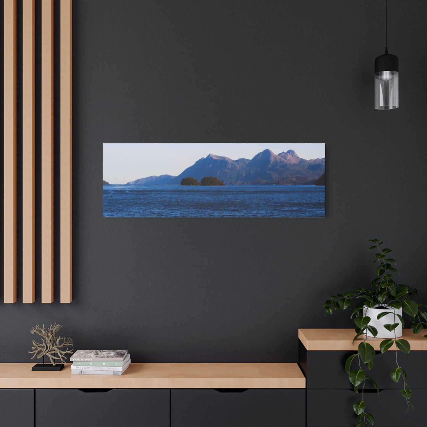 Canvas Print - Where the Mountains Meet the Ocean Photo