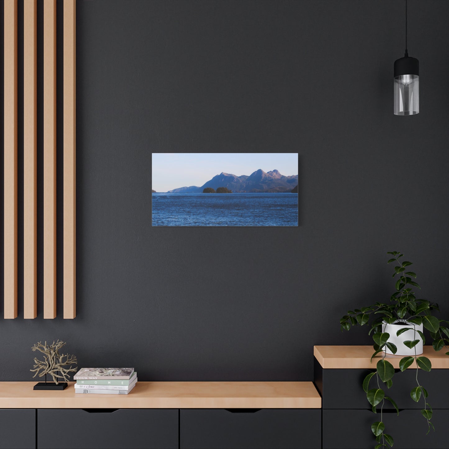 Canvas Print - Where the Mountains Meet the Ocean Photo