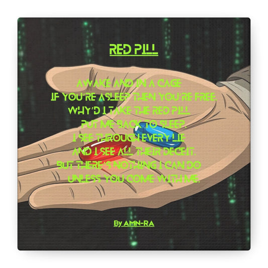 Canvas Print - Red Pill - By AMN-RA