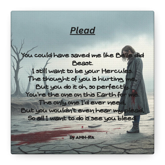 Canvas Poster - Full Color "Plead" by AMN_RA