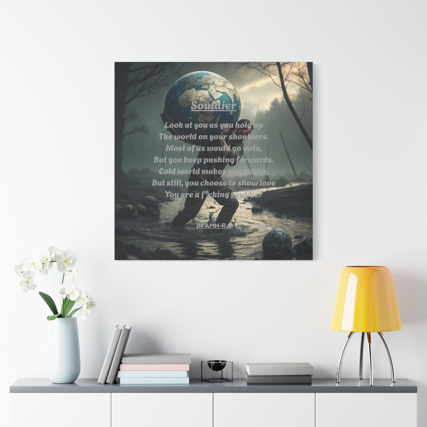 Canvas Print Poetry - Souldier - By AMN-RA