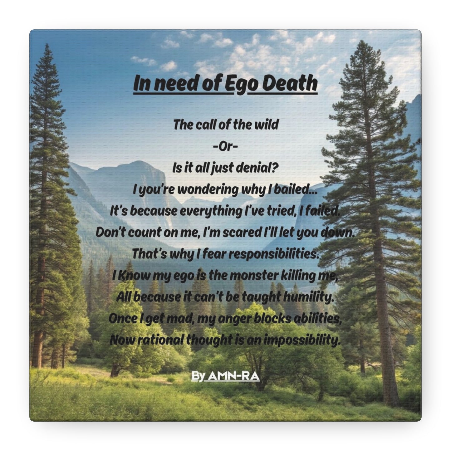 Canvas Print - In Need Of Ego Death - By AMN-RA