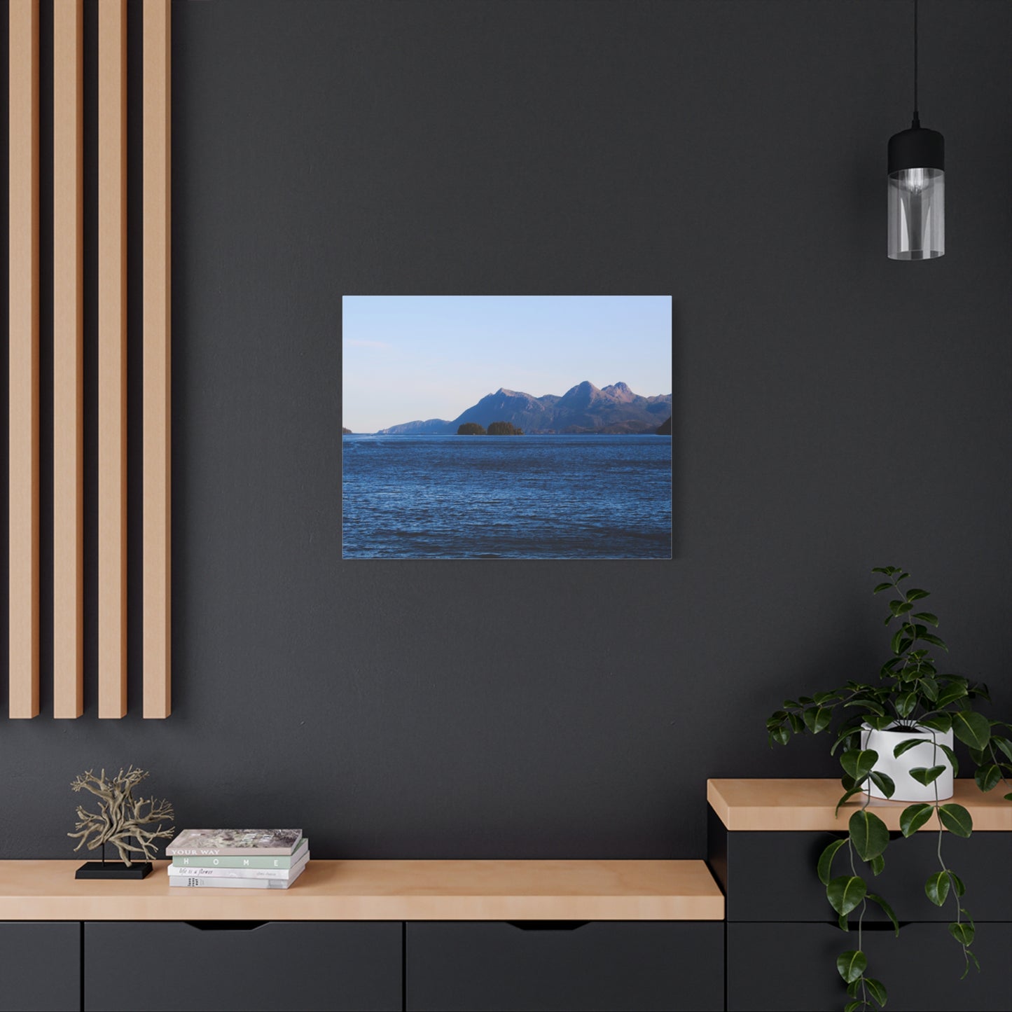 Canvas Print - Where the Mountains Meet the Ocean Photo