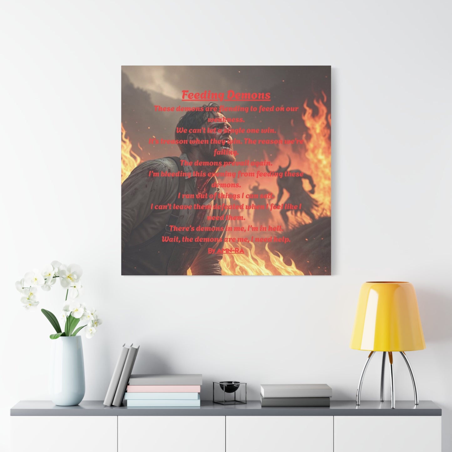 Canvas Print - Feeding Demons - By AMN-RA