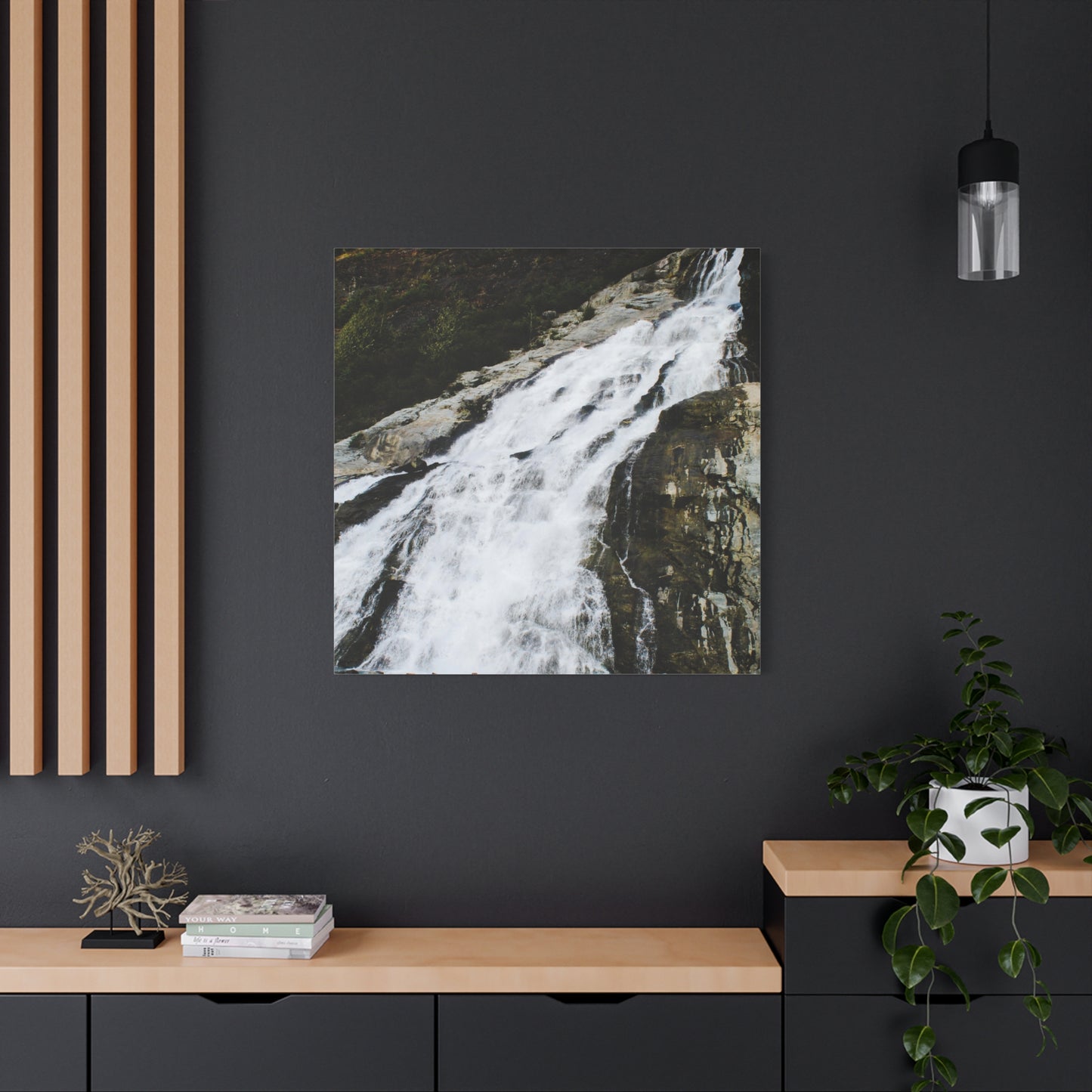 Canvas Print - Mighty Waterfall Photo