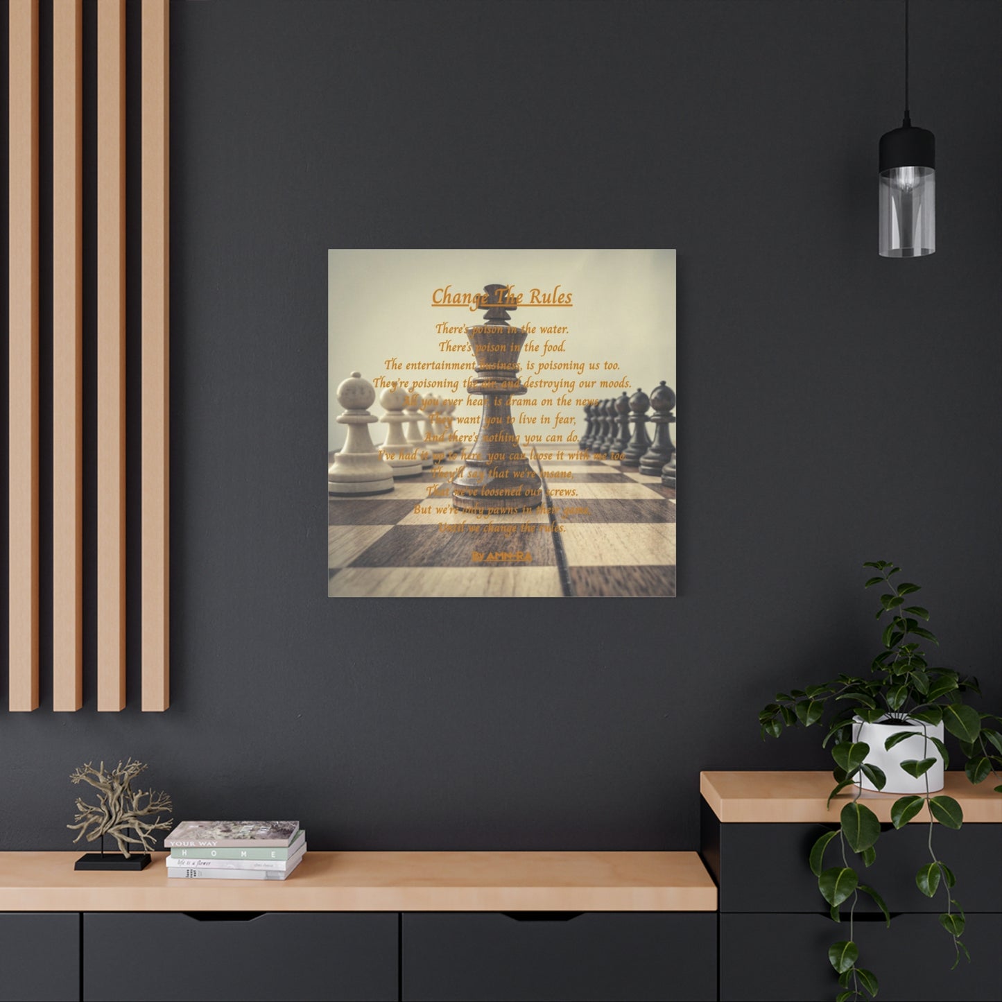 Canvas Print - Change The Rules - By AMN-RA